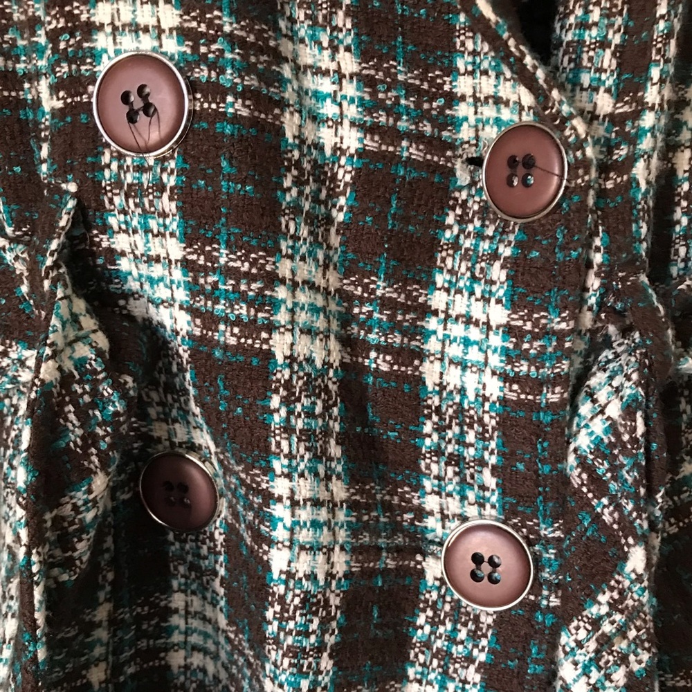 Grass Collection Long Button Jacket With Sash - image 5